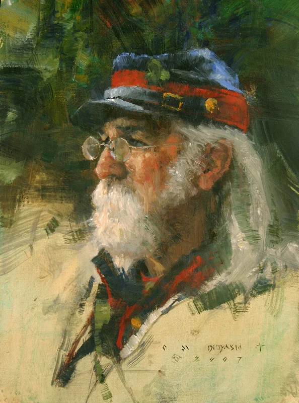 "Artillery Man" - oil on linen - 12" x 9" - SOLD