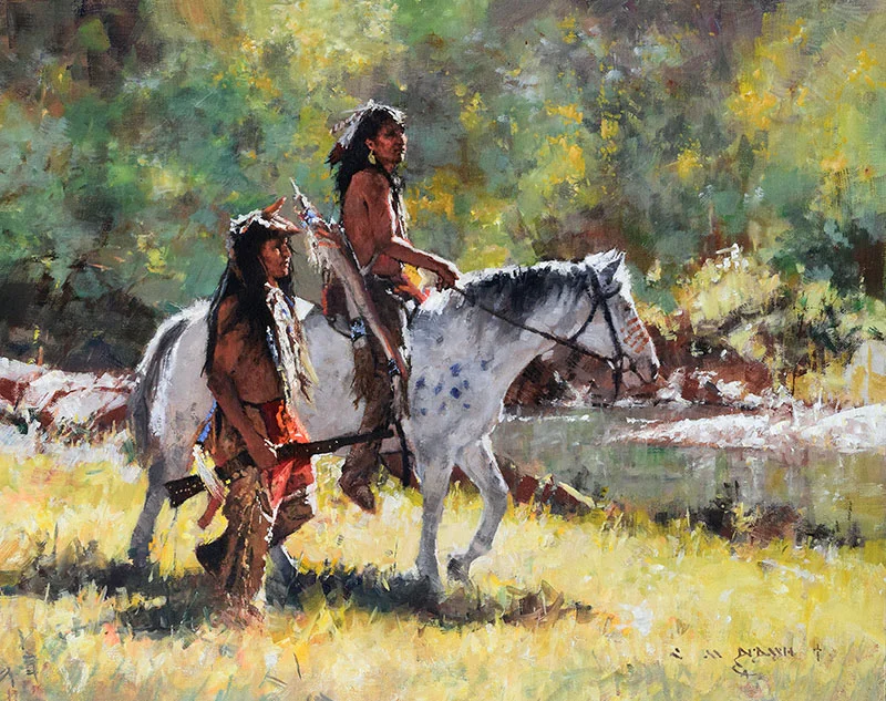 ****SOLD **** “BROTHERS - THE TWO WERE AS ONE” Oil on Linen 16” x 20”