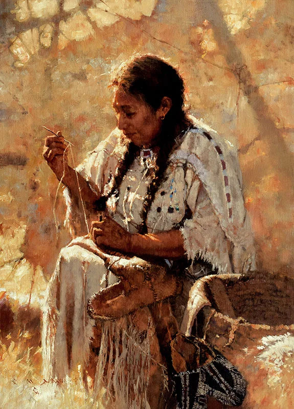 ****SOLD**** "THE HANDS THAT MEND" - oil on linen - 36" x 26"