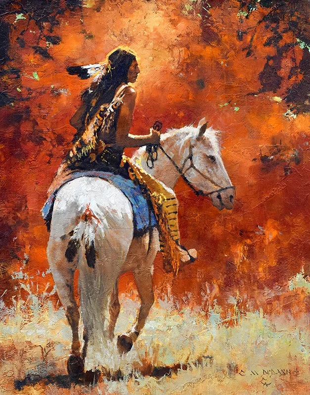  ****SOLD**** “Autumn Light”  Oil on Linen  20” x 16” SOLD at  Cowboy Artists of America Annual Show &amp; Exhibition  Nov 7-8, 2025, Fort Worth, TX 