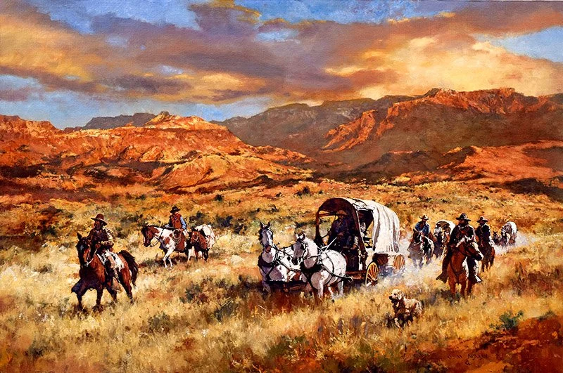  ****SOLD**** “The Long Trail”  Oil on Linen  32”h x 48”w 