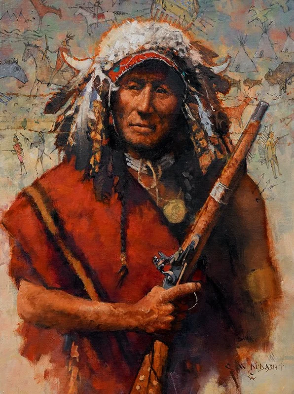  “Saddle Gun”   Oil on Linen  24”h x 18”w Available at  Prix de West,  June 12-13, 2026 National Cowboy &amp; Western Heritage Museum, OKC, OK 