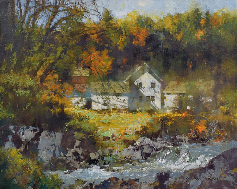  ****SOLD**** “Kingsbury’s In Fall”  Oil on Linen   18” x 24”  