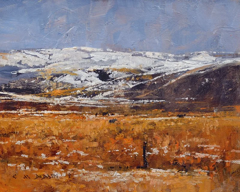 ****SOLD****  “Montana Hills”  Oil on Linen  8”h x 10”w 