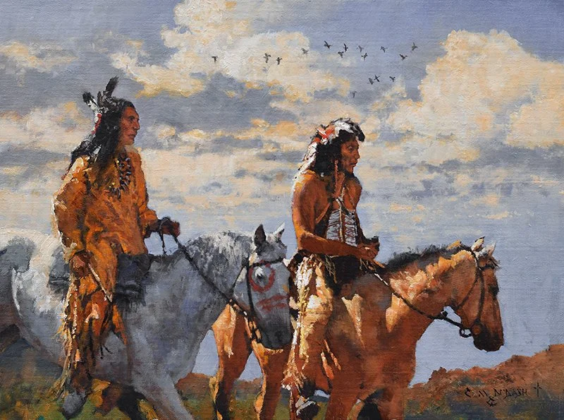  “What Lies Ahead”  Oil on Linen  12”h x 16”w Available at The Legacy Gallery, Scottsdale, AZ  27th Annual Small Works Show   Dec 10th, 2026 