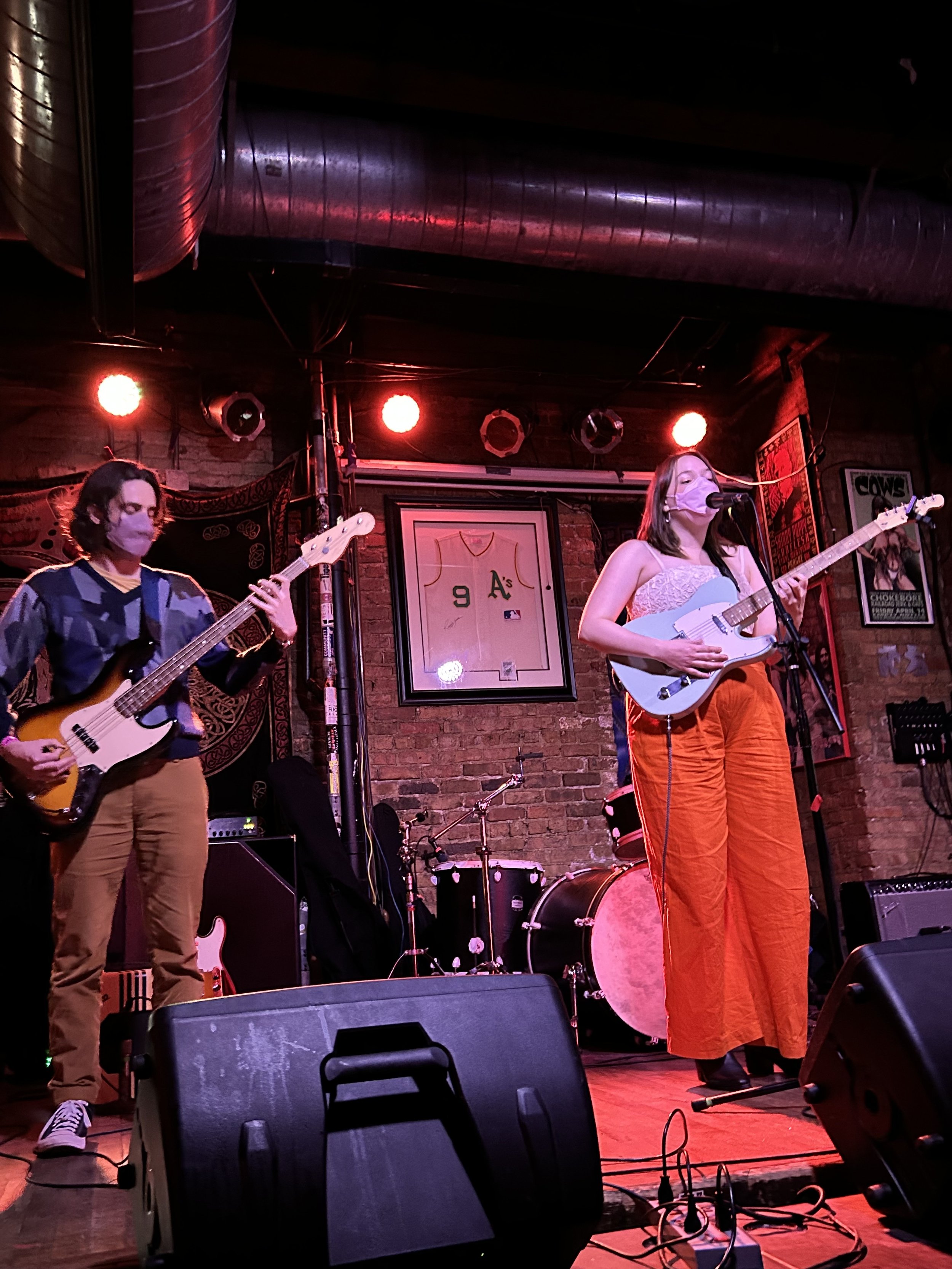 Alyssa performs at Reggie's Music Joint with Connor Plunkett (bass) on February 1, 2025. Photo by Lizzy Elston.