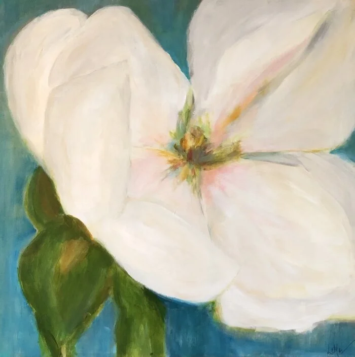 Magnolia Bloom 21.5%22 x 21.5%22 _AL $495.jpg