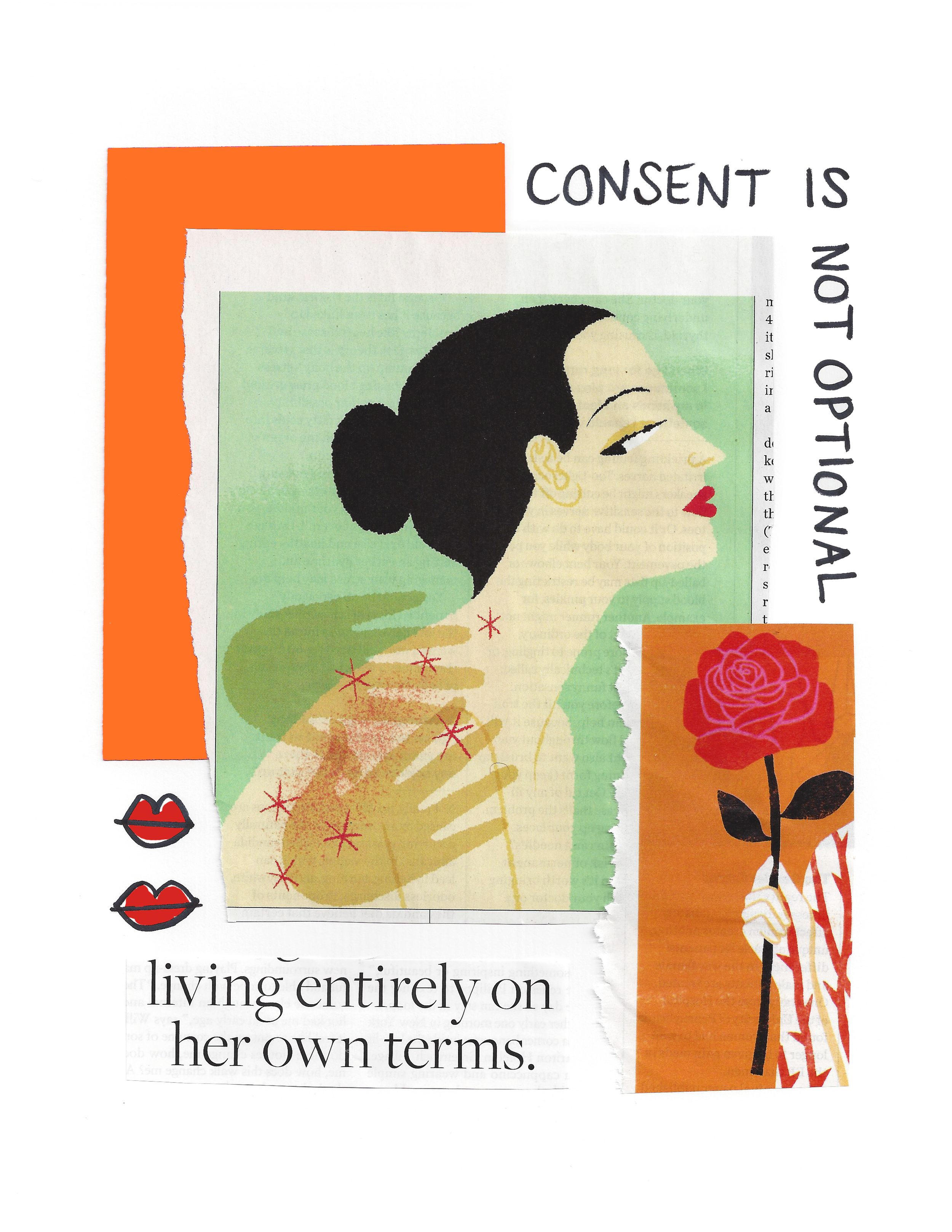 TWO COLLAGES BY REBECCA MCLAREN