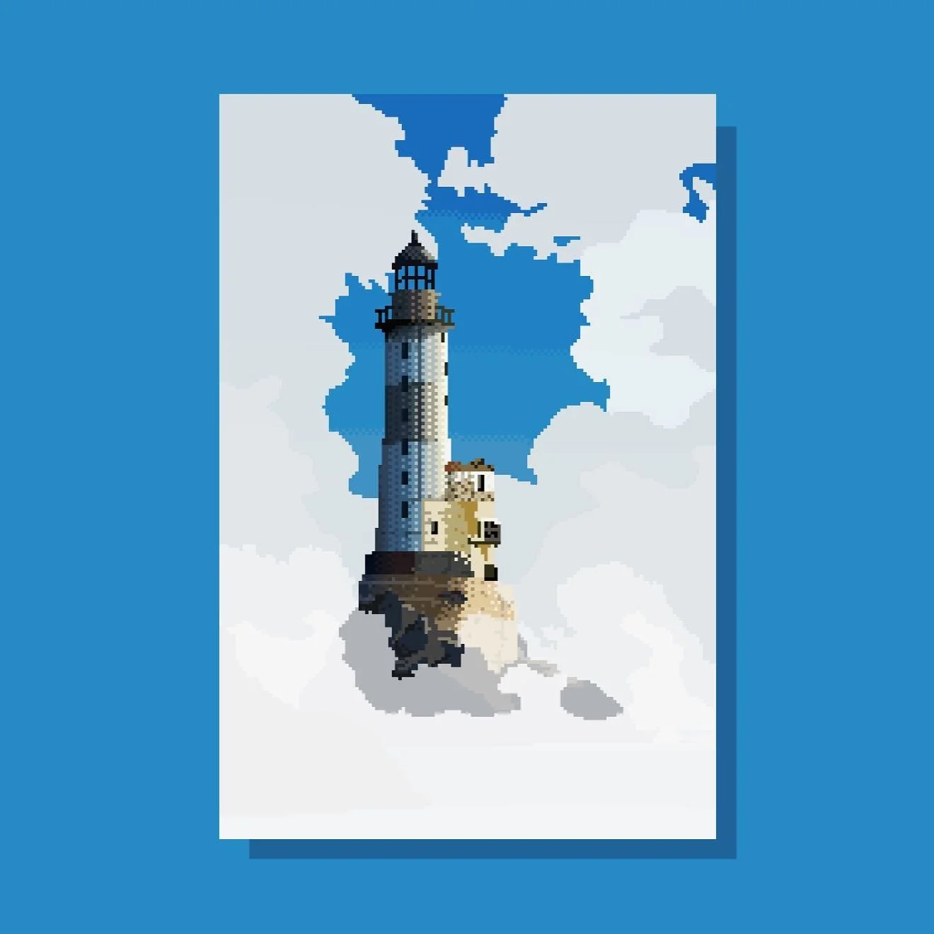 &ldquo;Aniva Lighthouse&rdquo; Pixel Art #pixelart #pixel #digitalart #aseprite #illustration #gameart