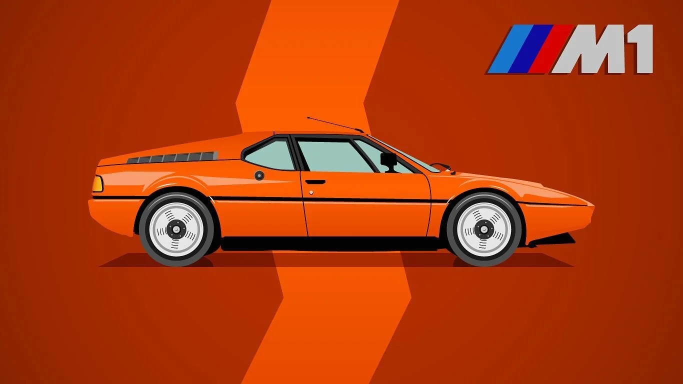 It&rsquo;s been awhile since I just sat down and designed something for fun. #bmwm1 #bmw #graphicdesign