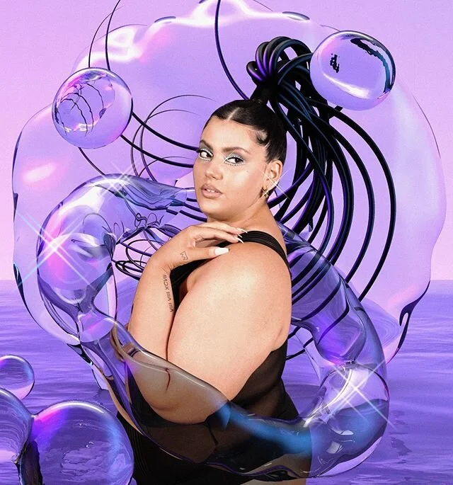 💦H20💦 &bull;🌎&bull;🔥&bull;💨&bull; #Editorial for @ladygunn .com 
Hair + Art Direction @Stefaniannaliese #HAIRBYSTEFANIANNALIESE @carolinareyna_  #calledinthick 
Graphic Artist: @3d.Gd
Photos : @tajfrancois 
Makeup: @JasDoylemakeup
Wardrobe:  @aw