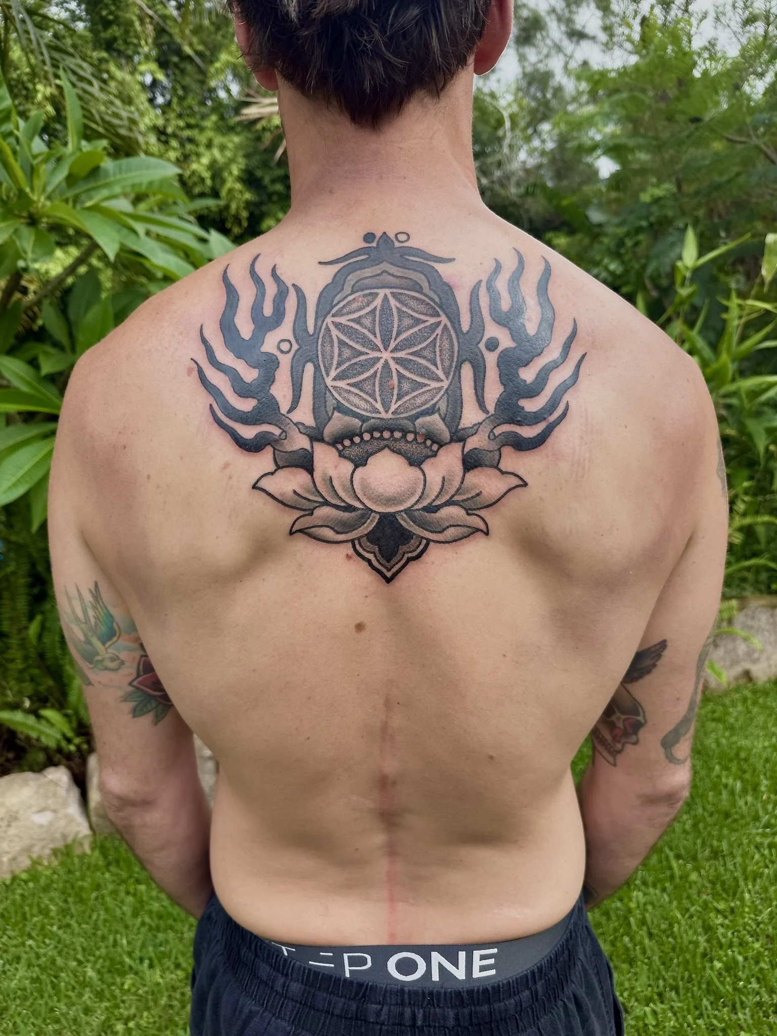 Lotus Flowers and Flower of Life Tattoos