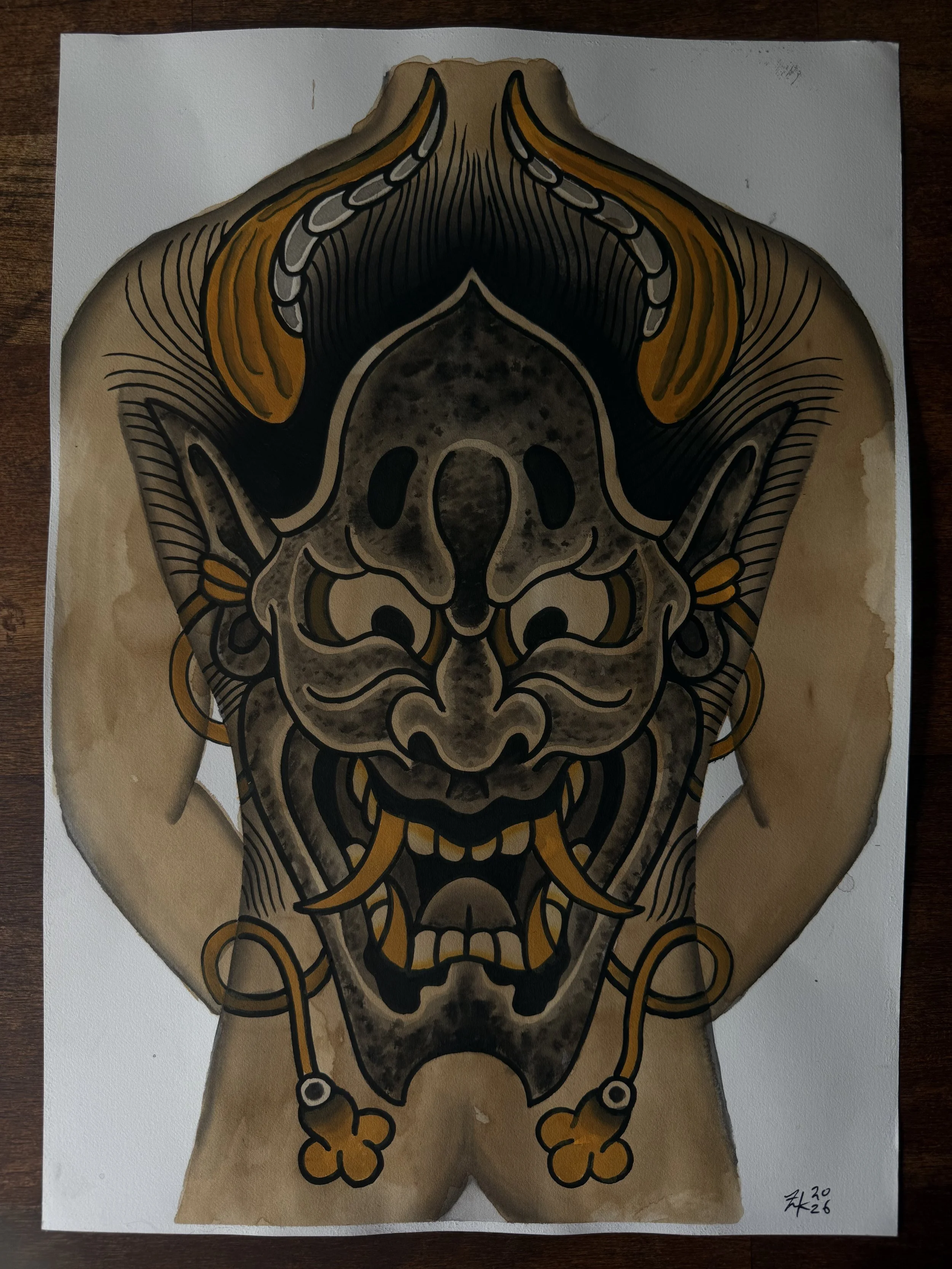 tattoo flash artwork japanese back piece tattoo