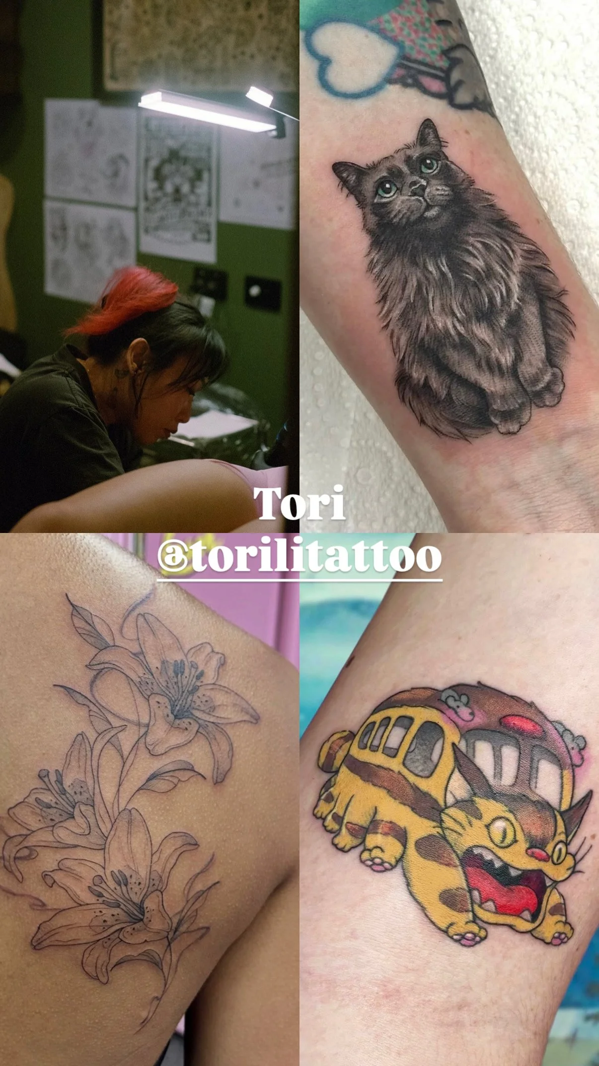 Tori tattoo artist micro realism fine line central coast australia