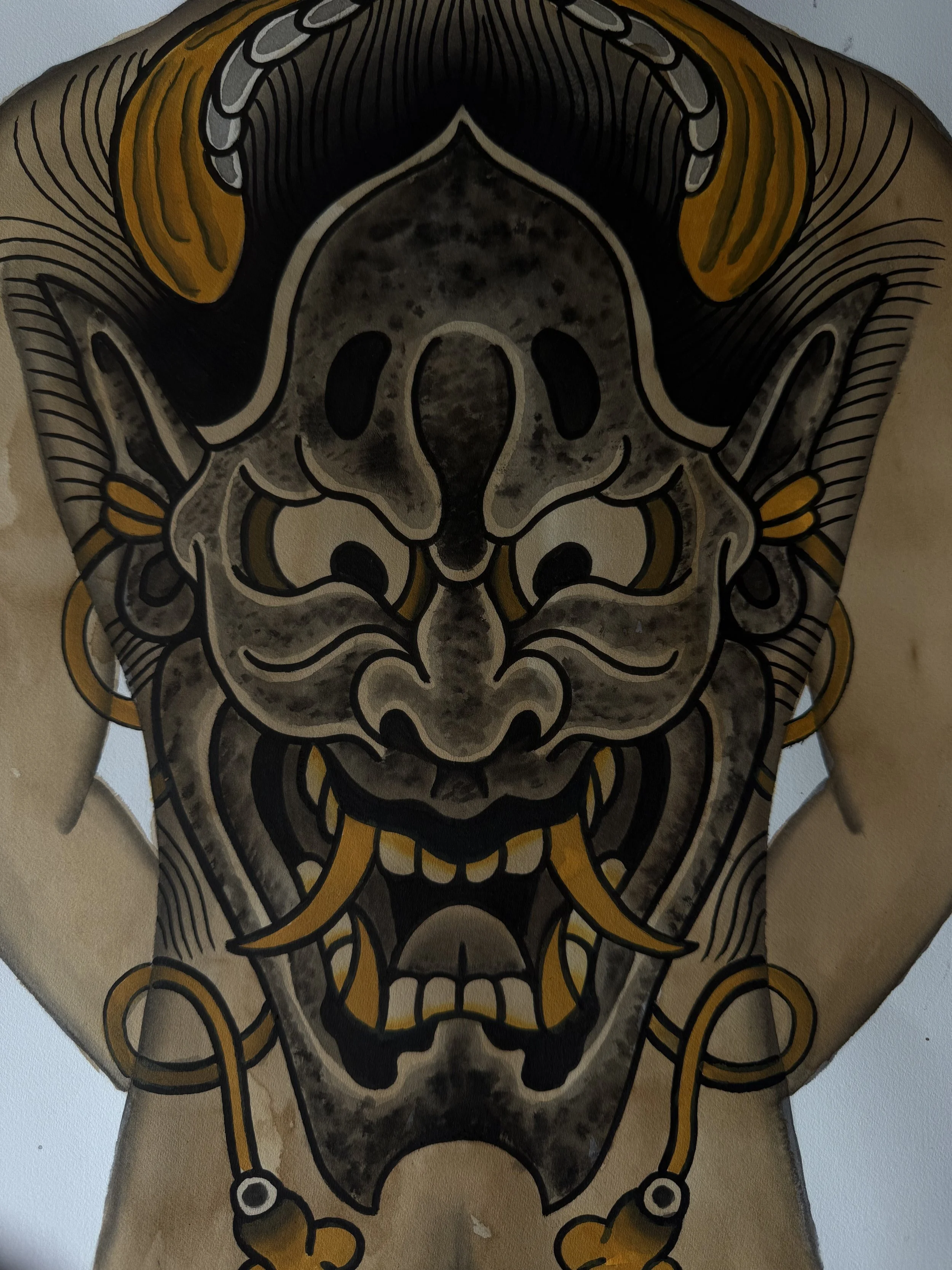 japanese back piece artwork tattoo