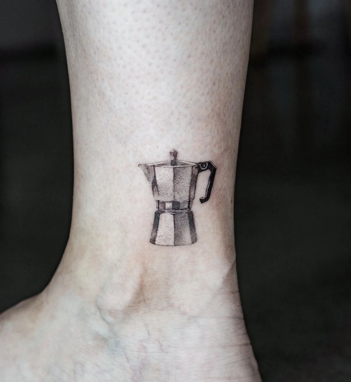 micro realism coffee pot tattoo central coast australia