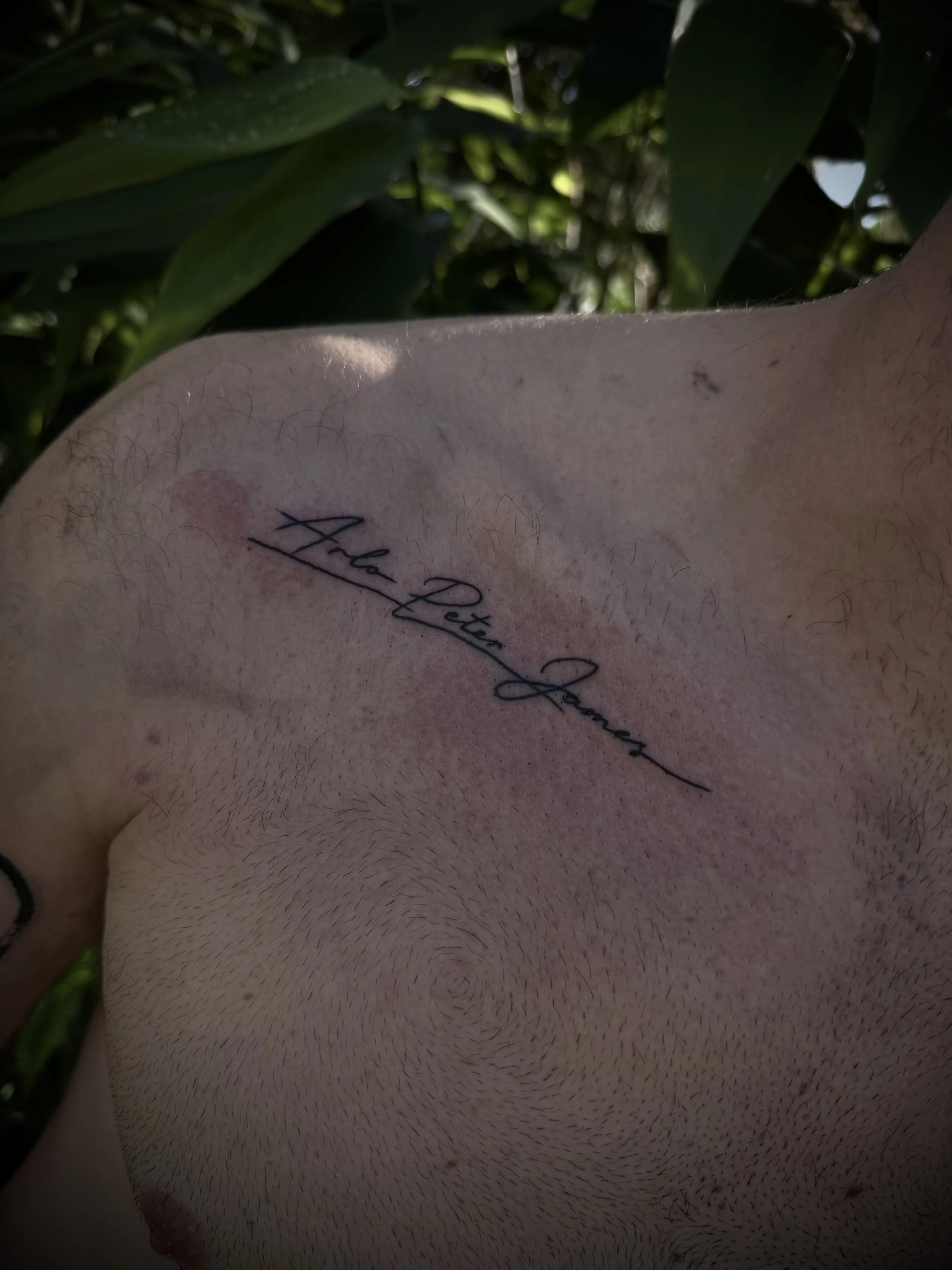 fine line script tattoo central coast tattoo studio