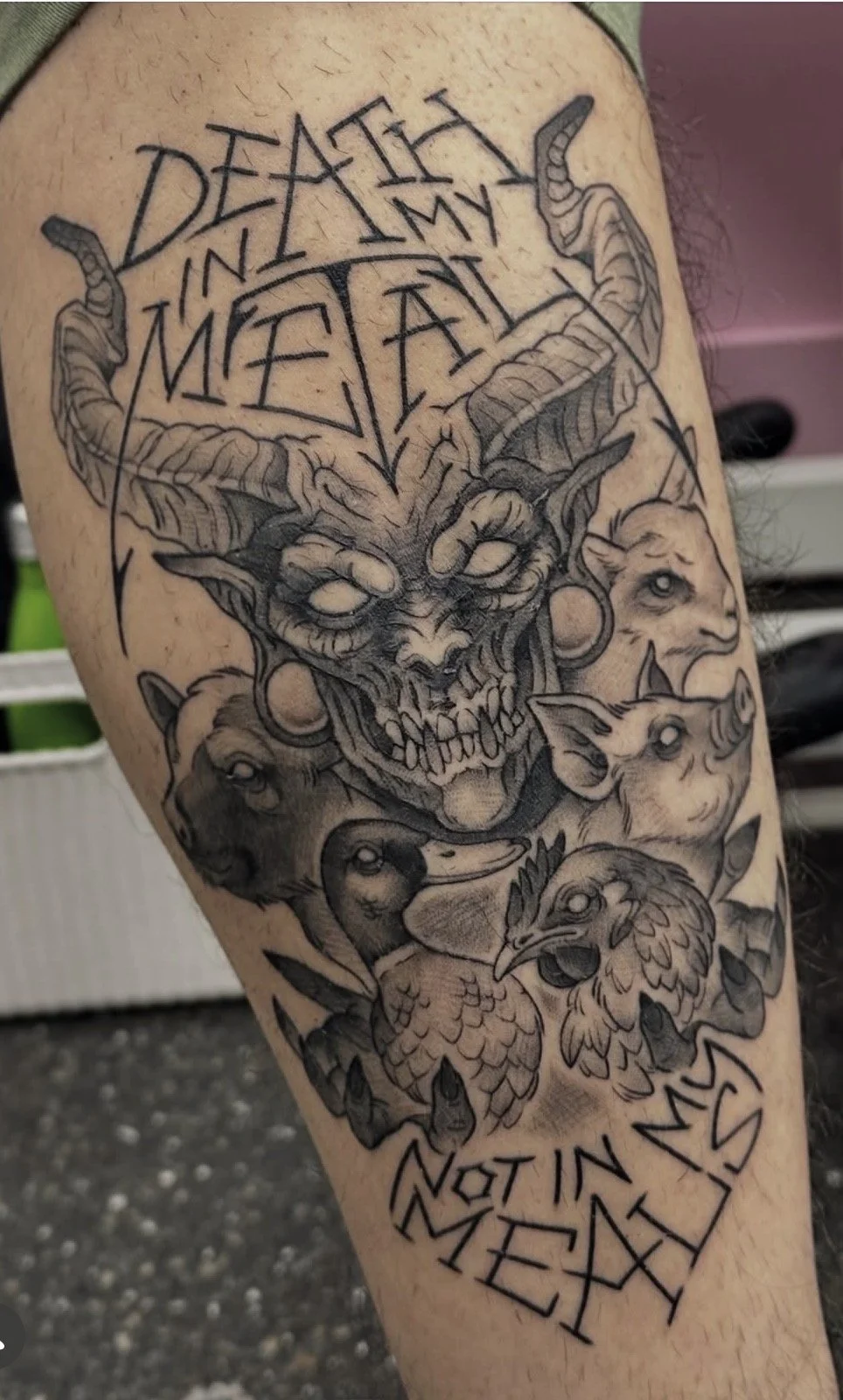 black and grey fine line neo traditional tattoo guest artist central coast tattoo studio