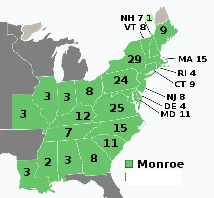 James Monroe and electoral Landslides