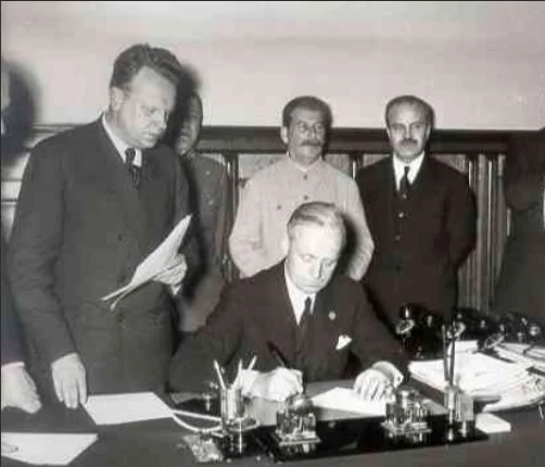 Signing the Molotov - Ribbentrop Pact