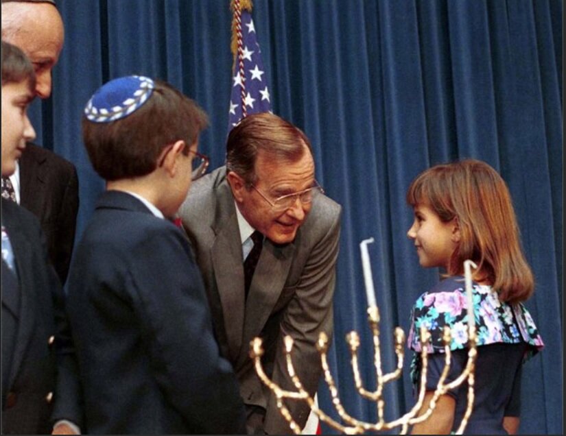 hanukkah and bush 41.jpg