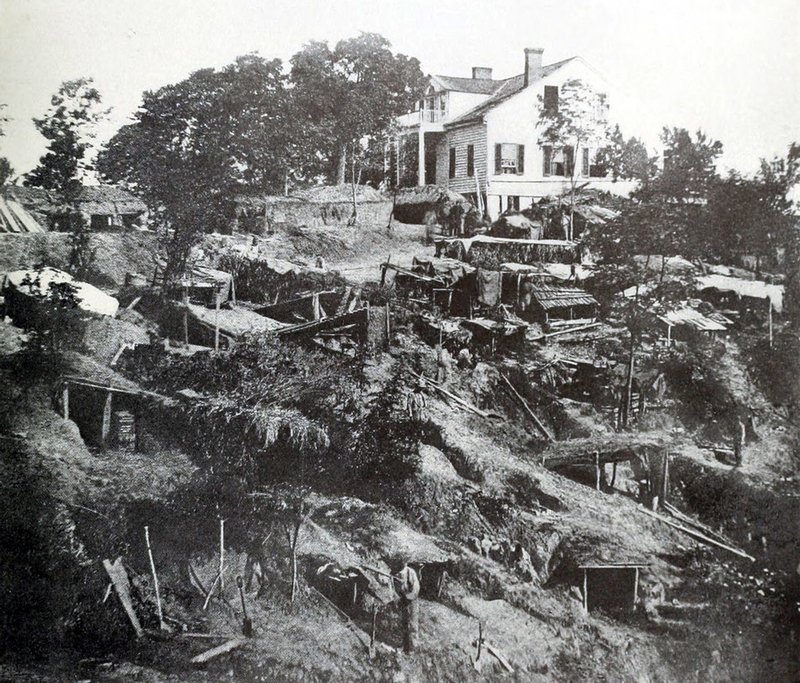 Civilians lived in caves during siege