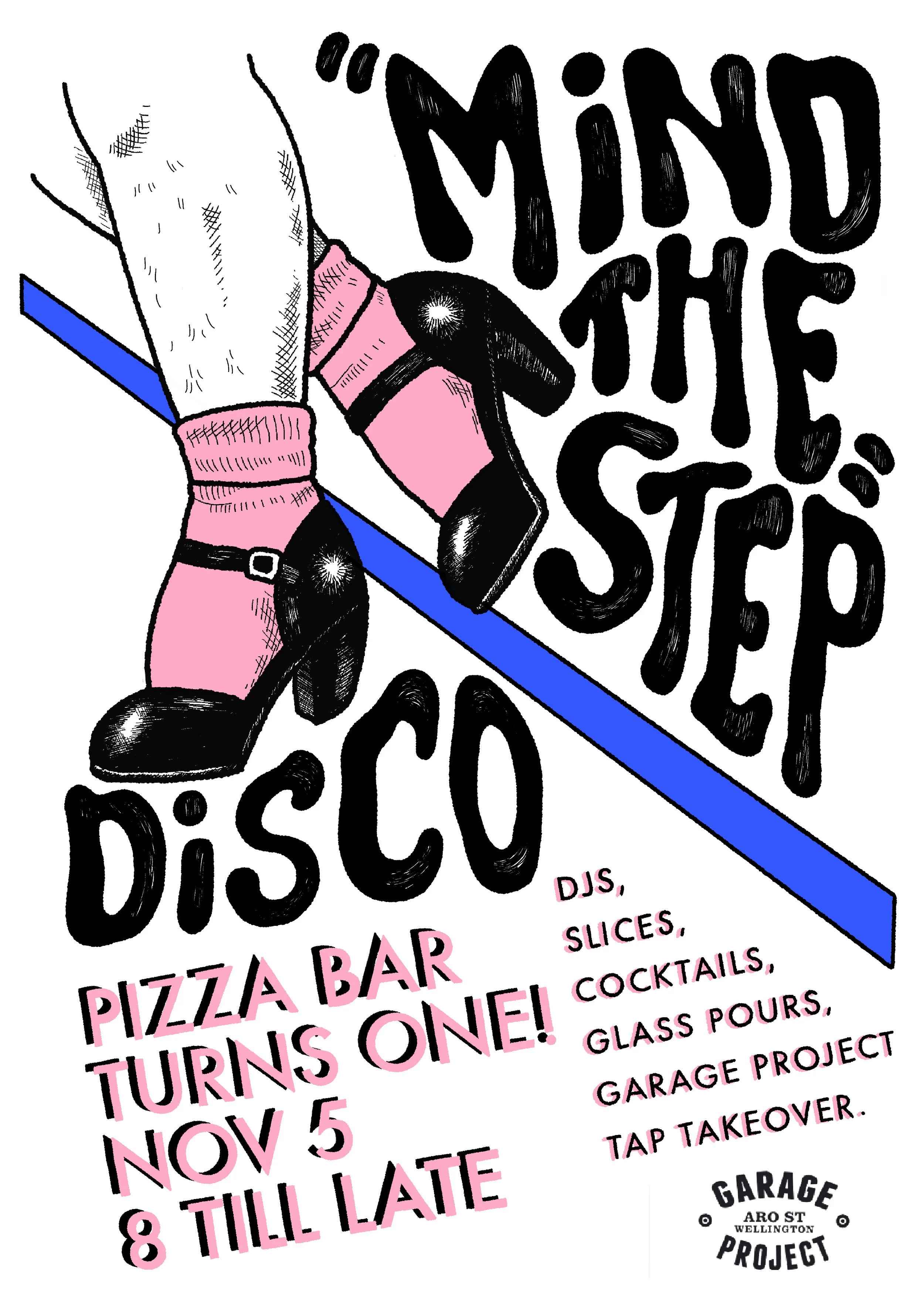 Poster and Merch design for ‘Pizza Bar’