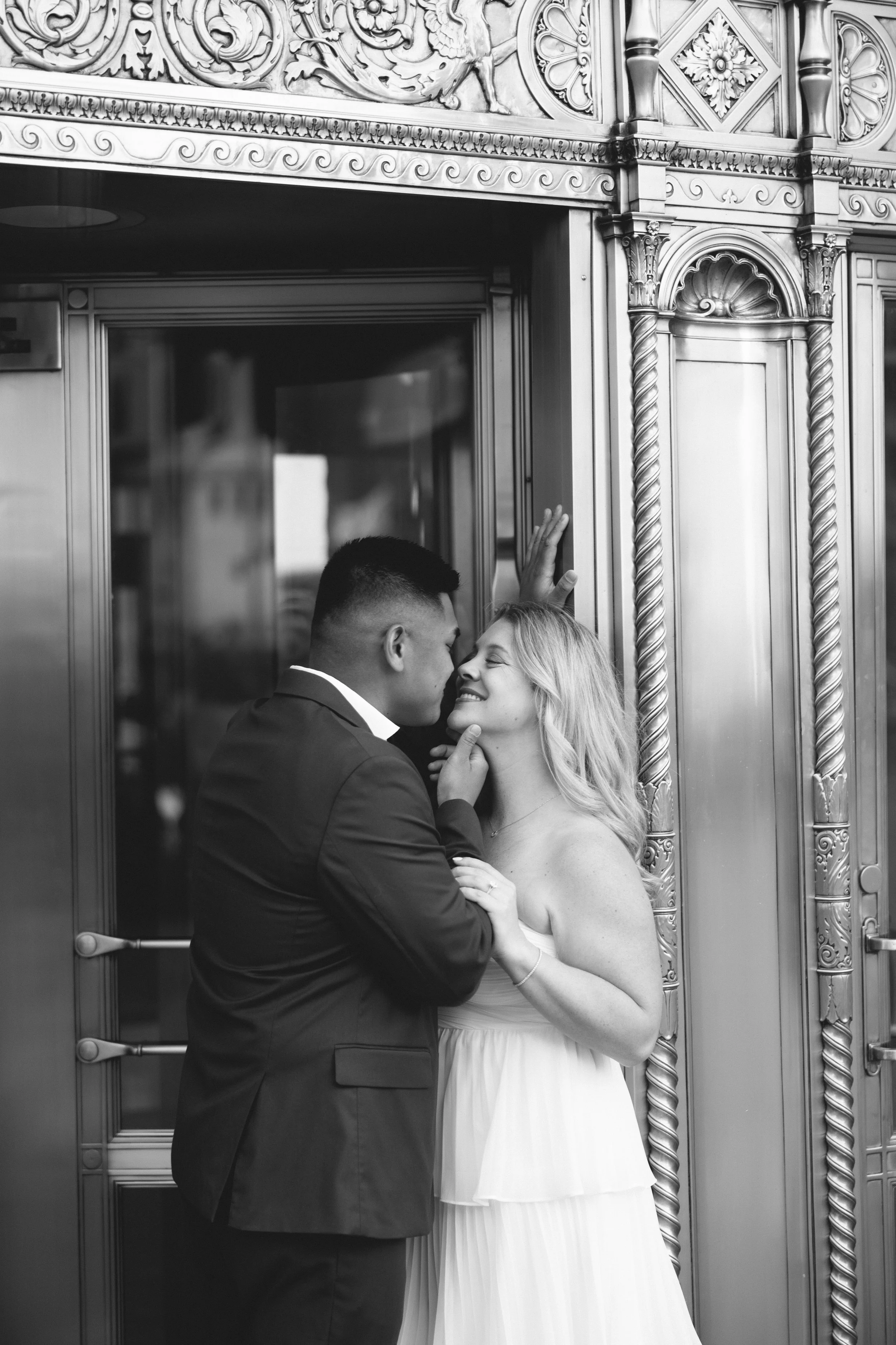 wrigley building engagement photos