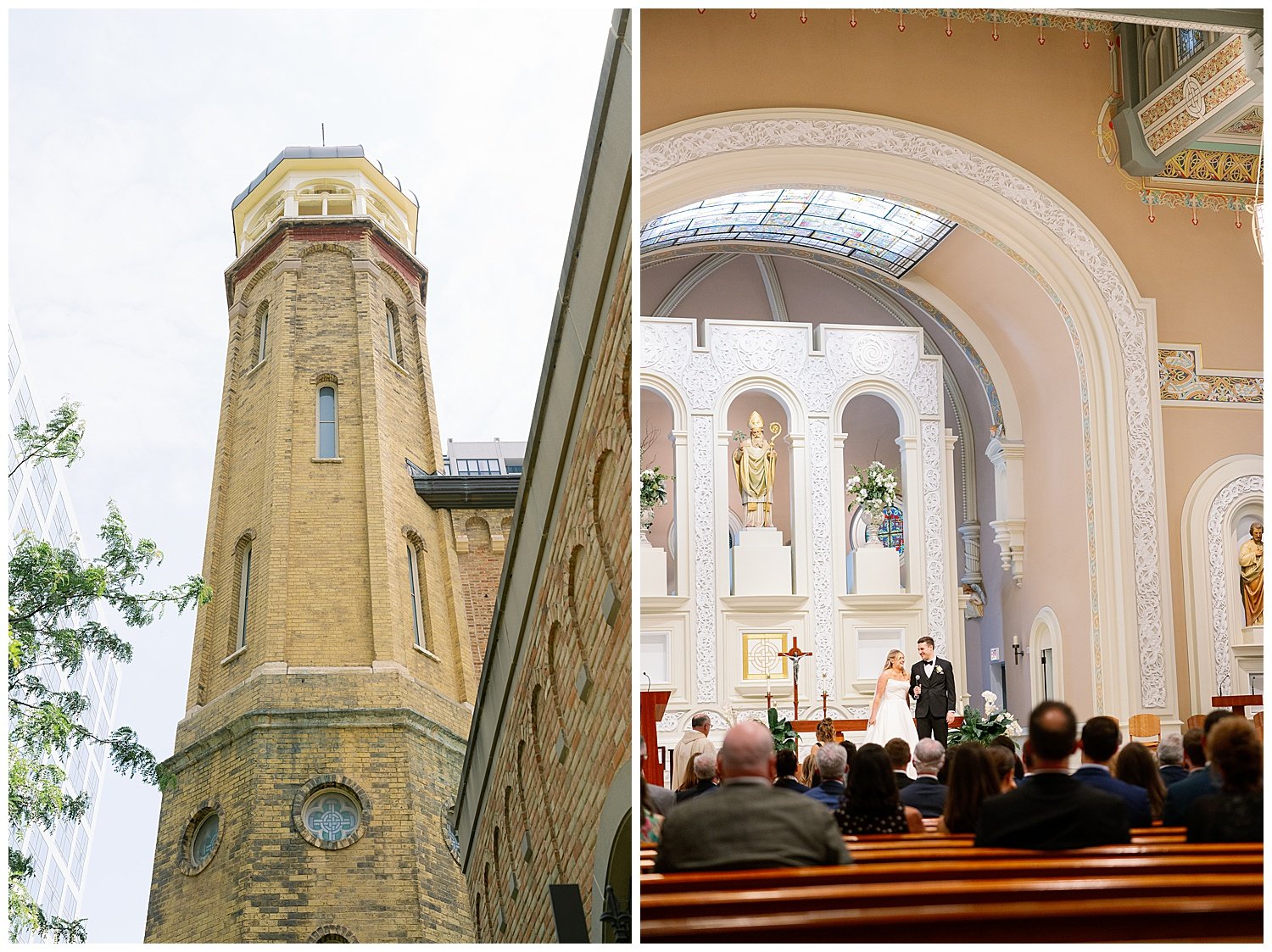 old st. pats church wedding photo