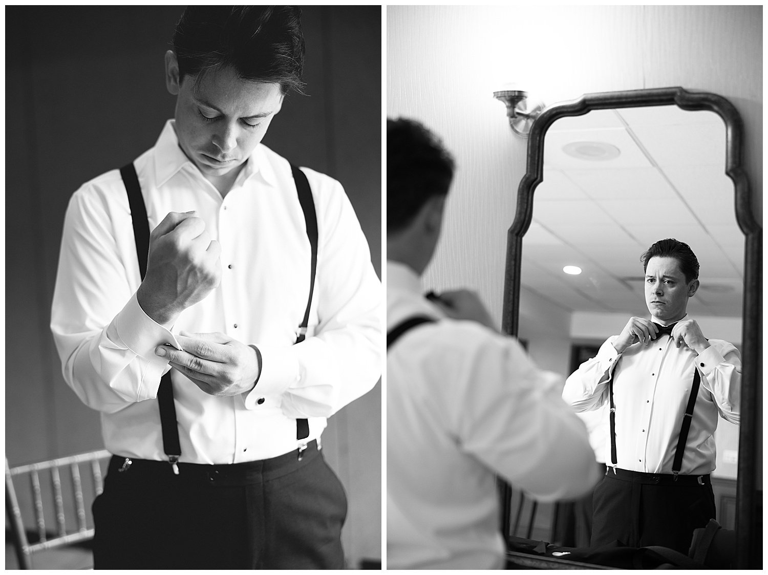 The Drake Oakbrook groom getting ready