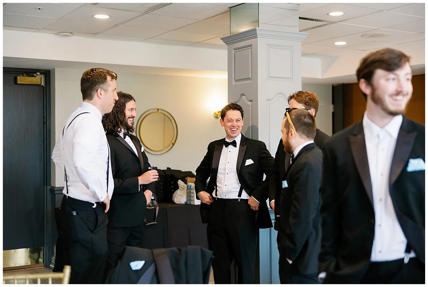 The Drake Oakbrook groom getting ready