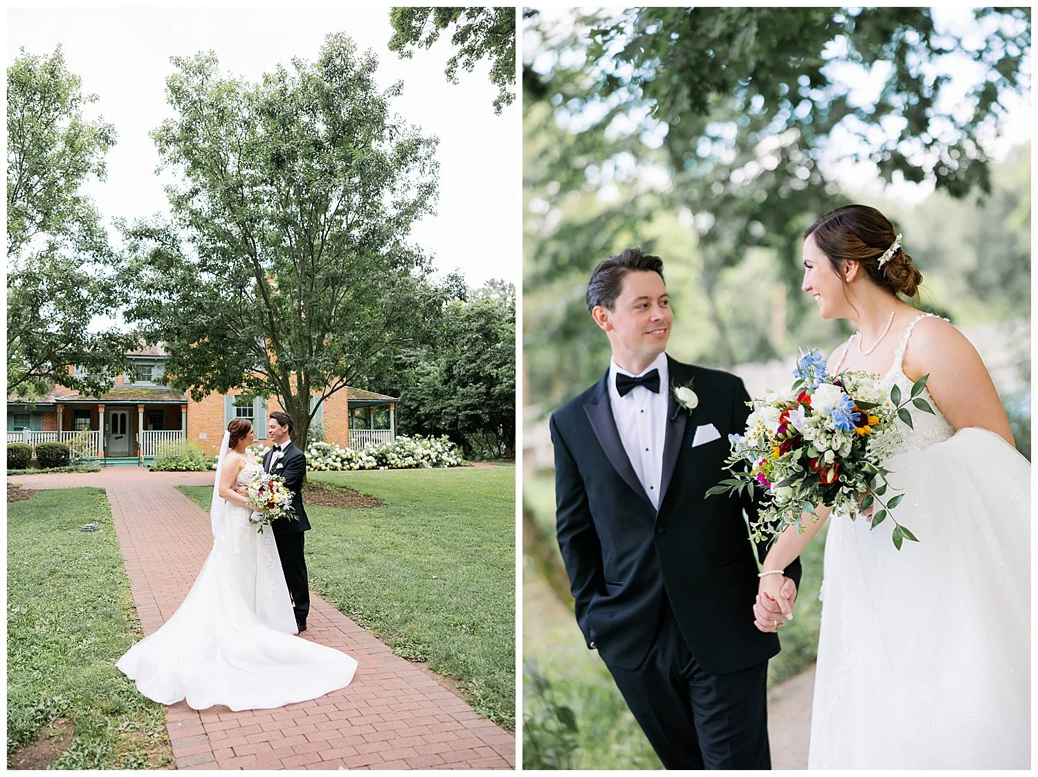 Graue Mill bride and groom wedding photos