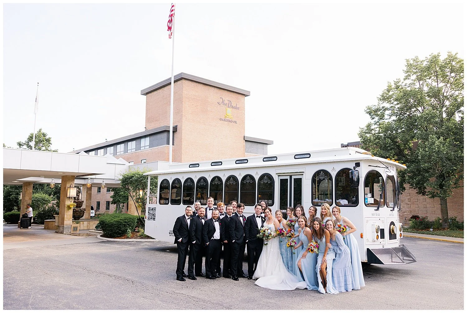 The Drake oakbrook wedding party photos