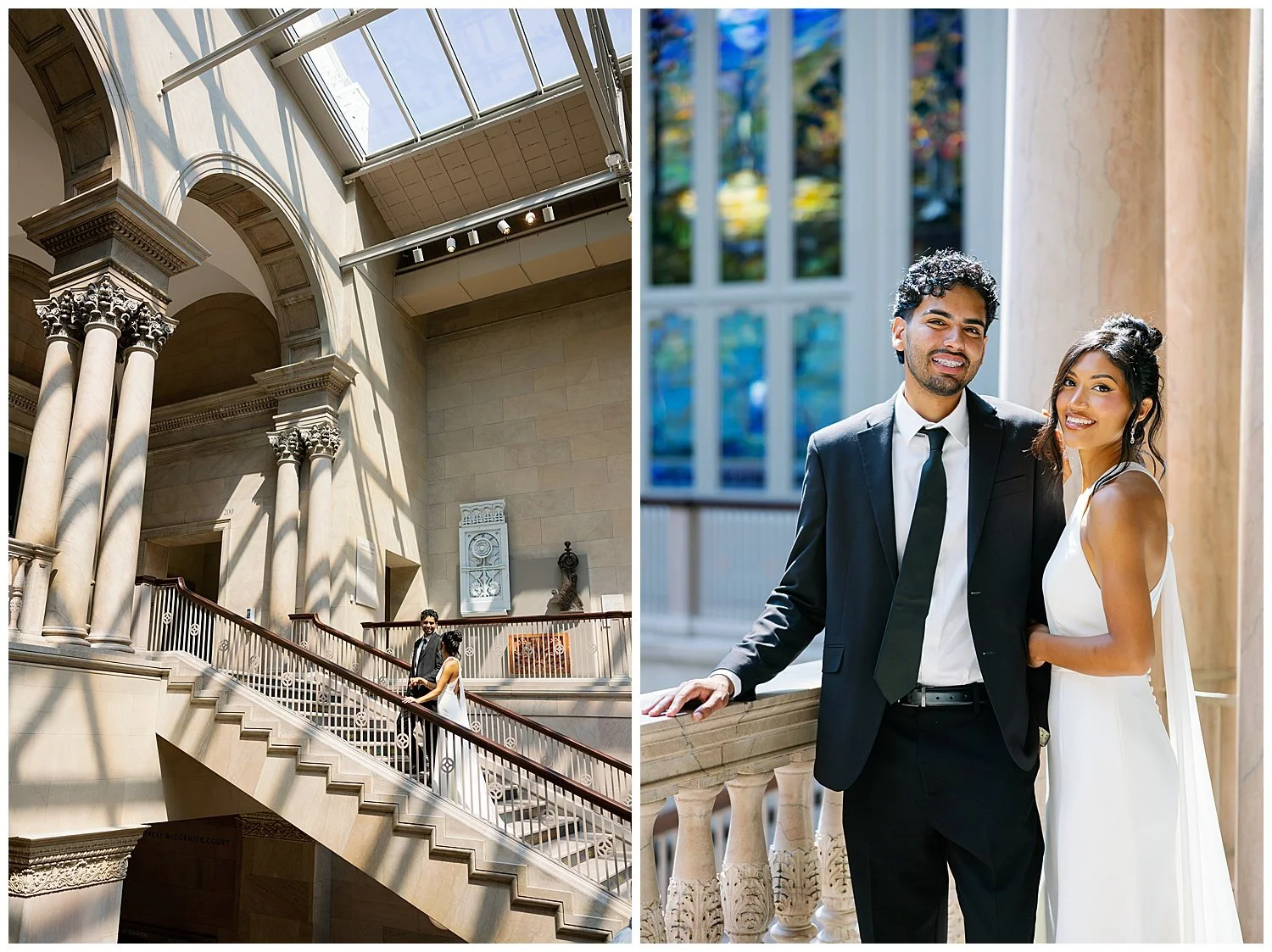 Art Institute Of Chicago Elopement Photos