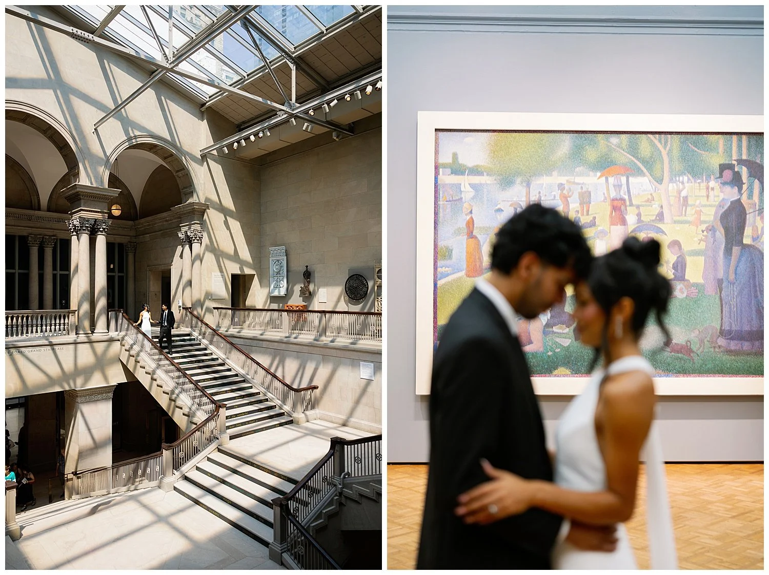 Art Institute Of Chicago Elopement Photos