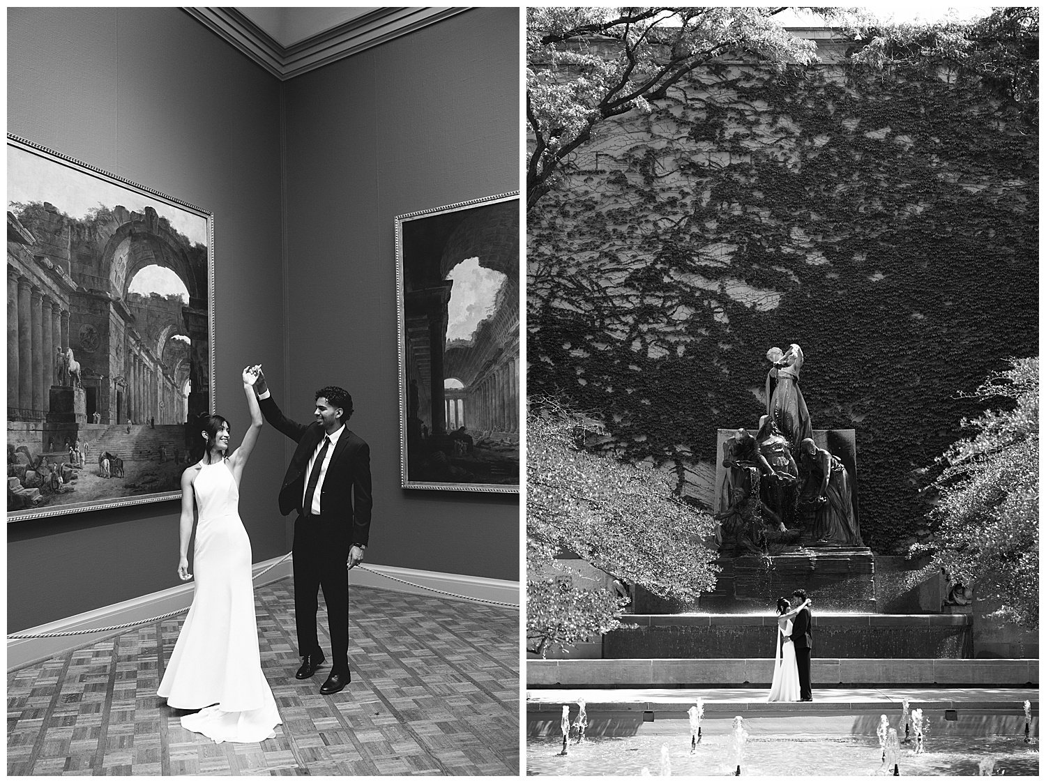 Art Institute Of Chicago Elopement Photos