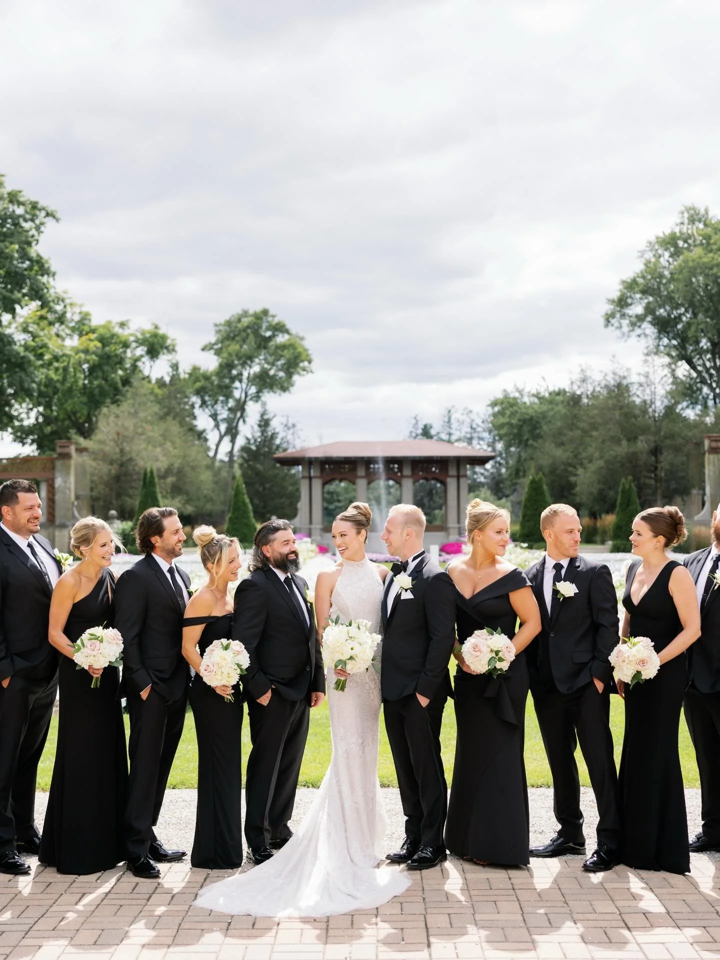 I get asked a lot of questions about overcast vs sunny wedding days. This day had a bit of both, but mostly overcast. I love shooting in both for different reasons, but having overcast lighting allows you to shoot with any backdrop since you won&rsqu