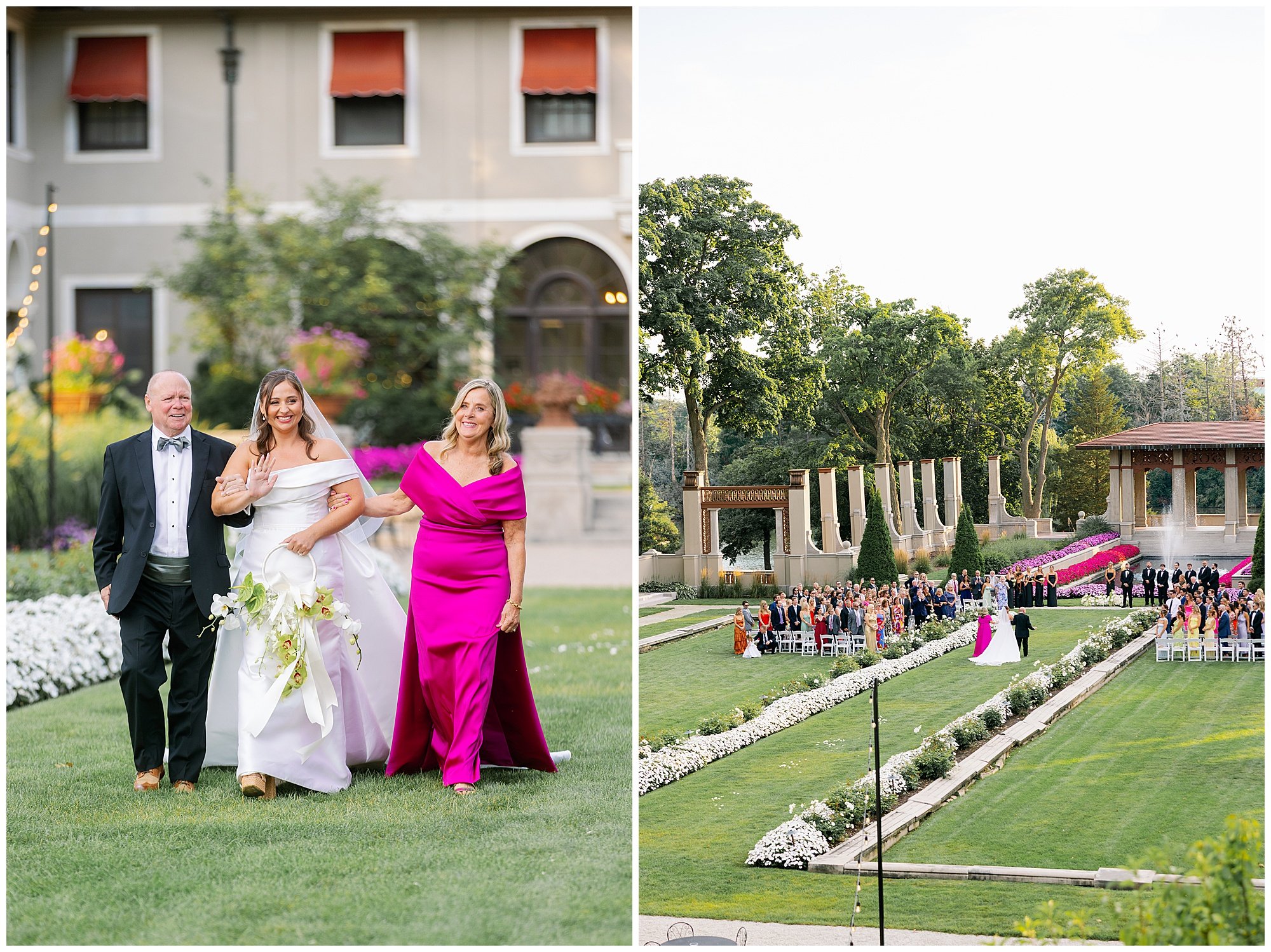 armour house lake forest ceremony photos