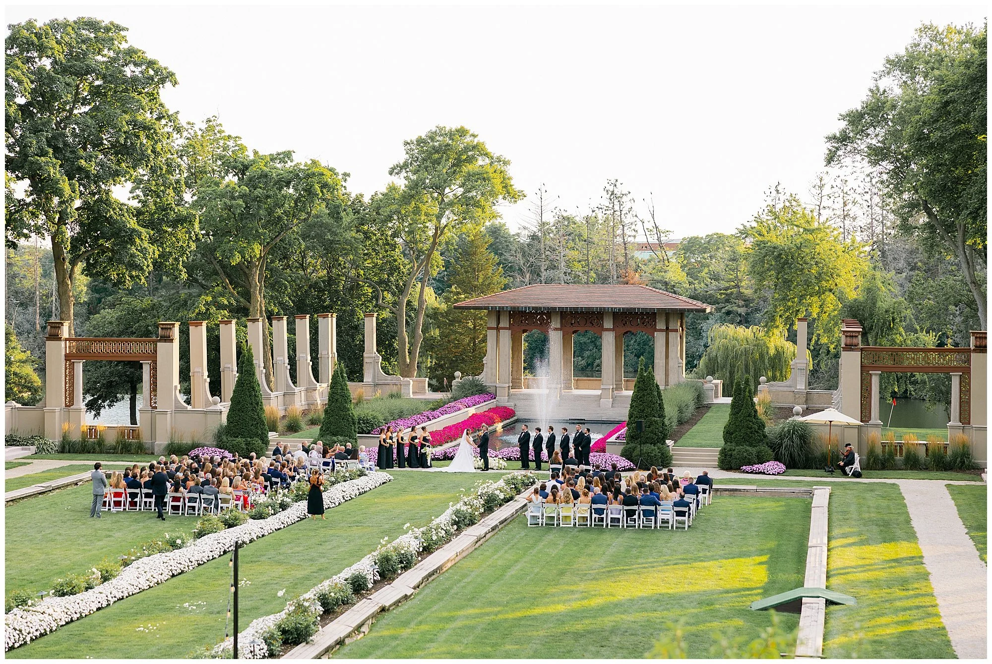 armour house lake forest ceremony photos