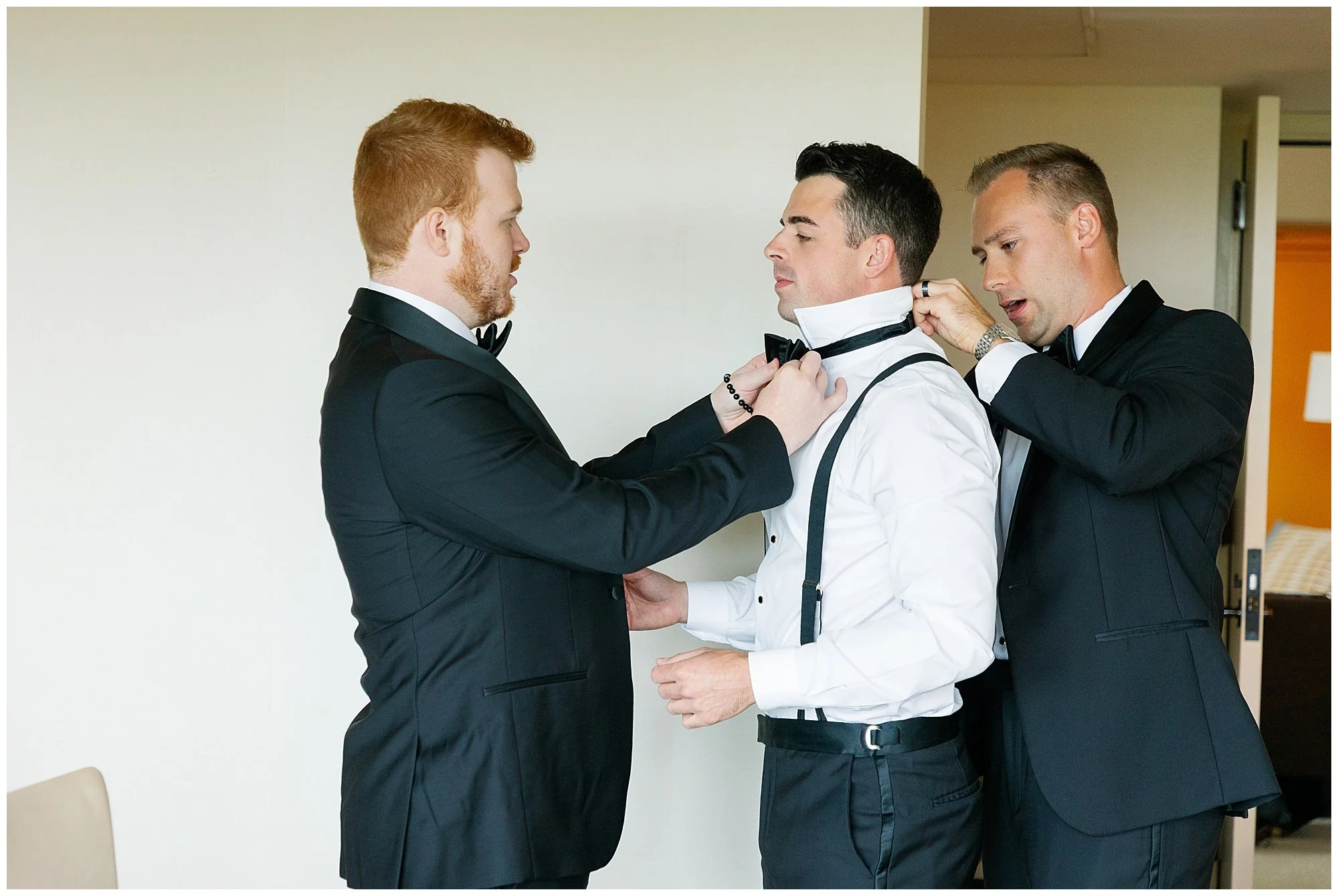 groom getting ready oakbrook wedding