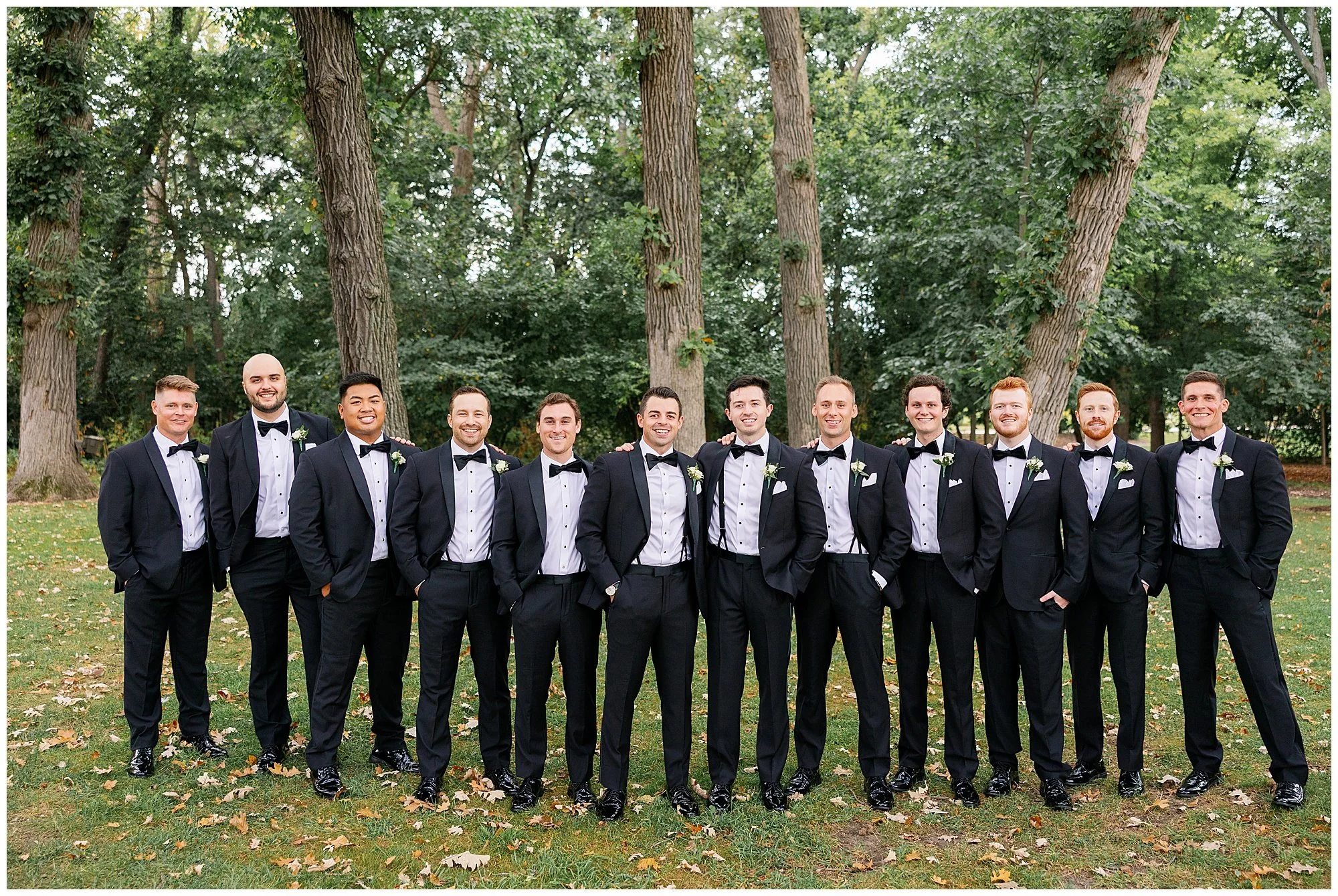  groomsmen portraits at Hyatt Lodge in Oak Brook Illinois 