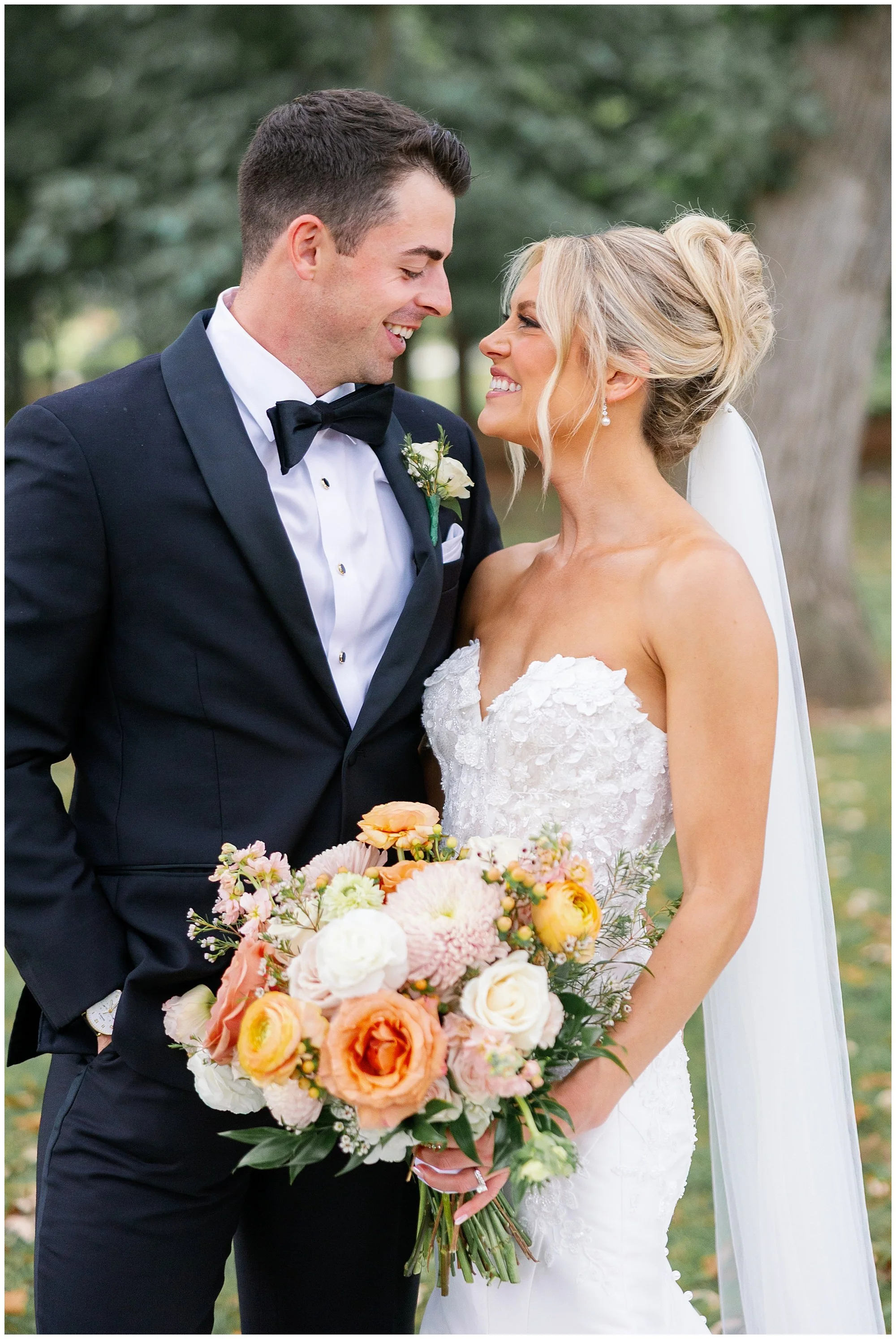  Wedding couple portraits at Hyatt Lodge in Oak Brook Illinois 