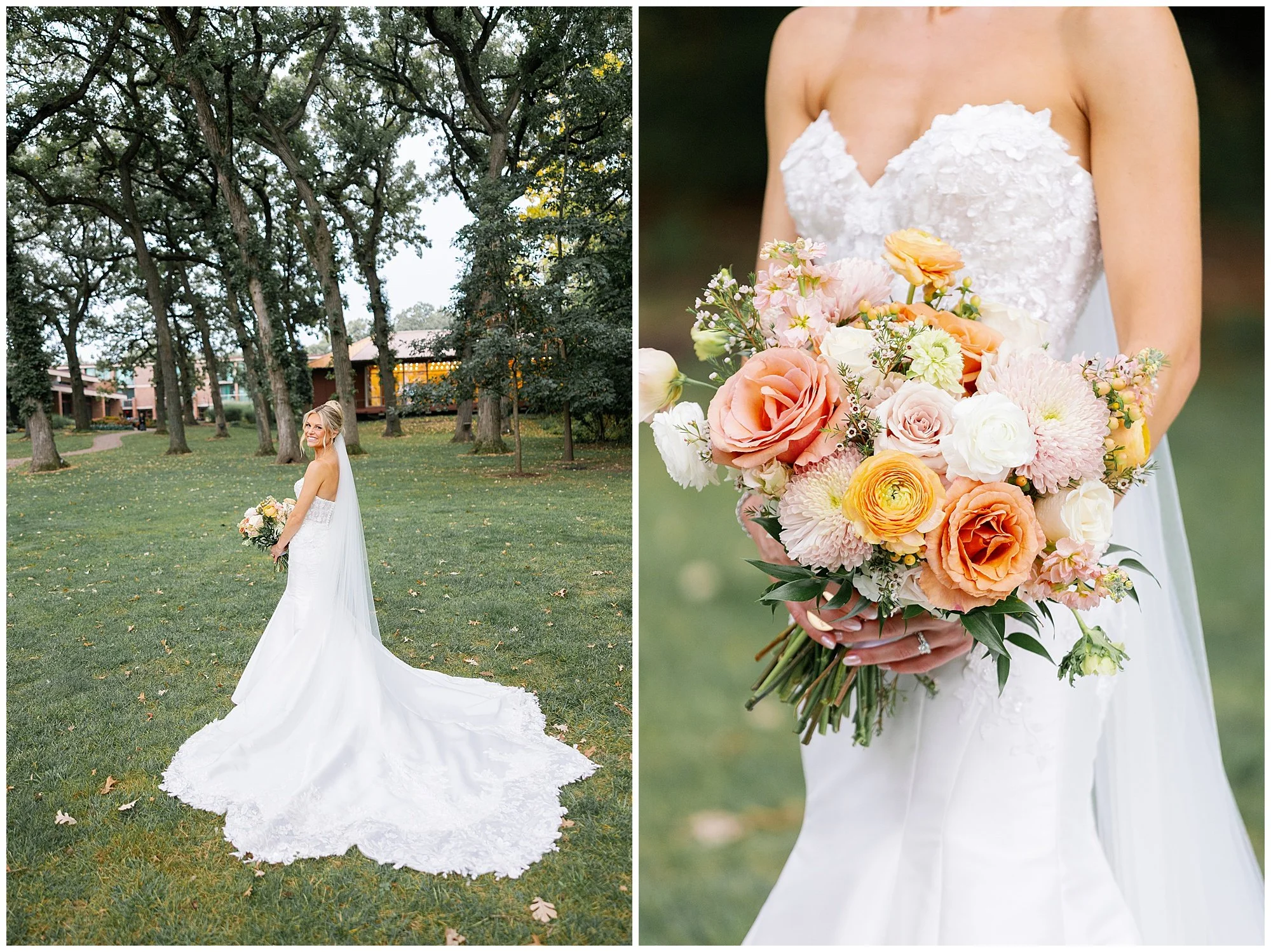  bride portraits at Hyatt Lodge in Oak Brook Illinois 