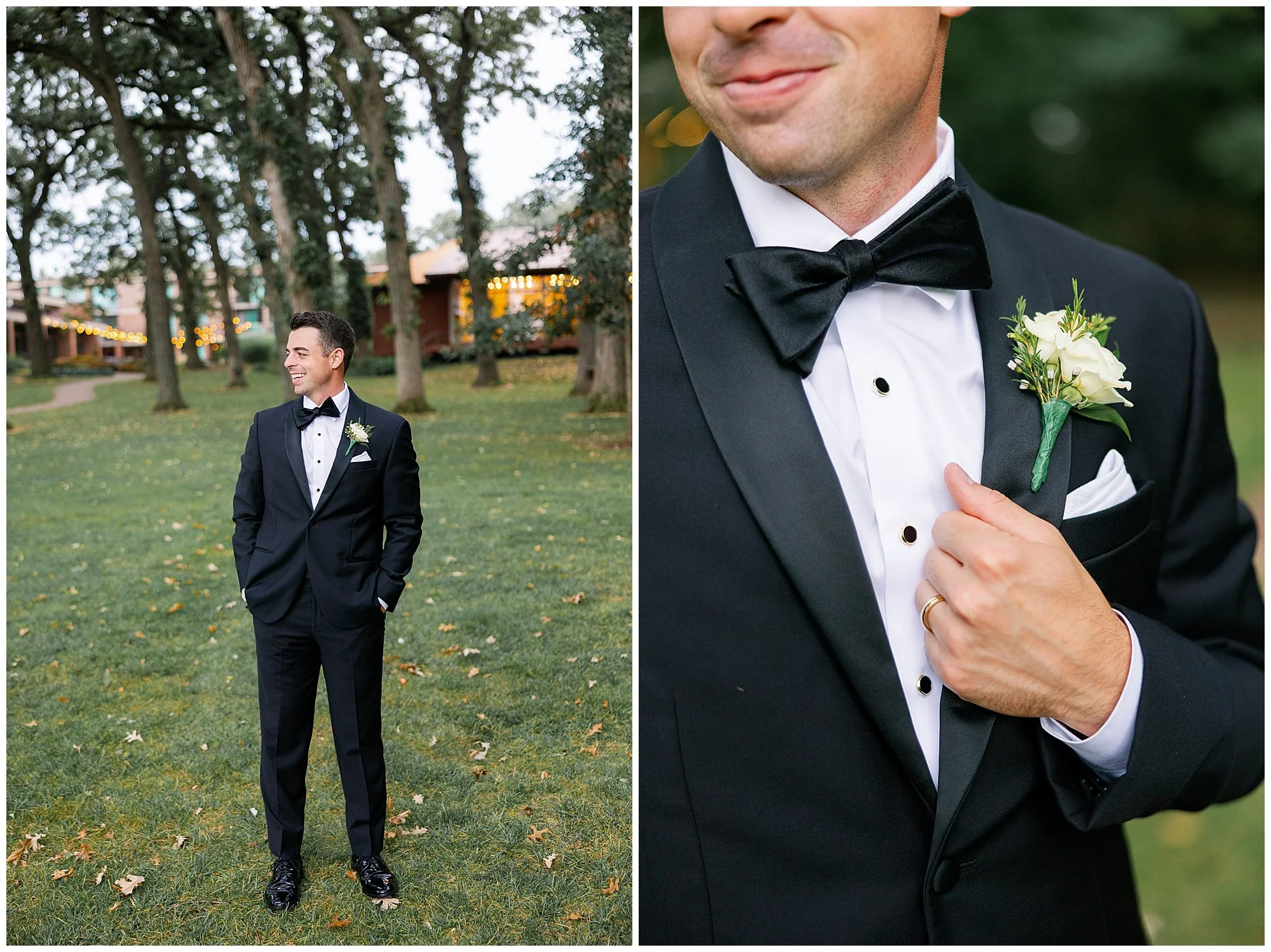  groom portraits at Hyatt Lodge in Oak Brook Illinois 