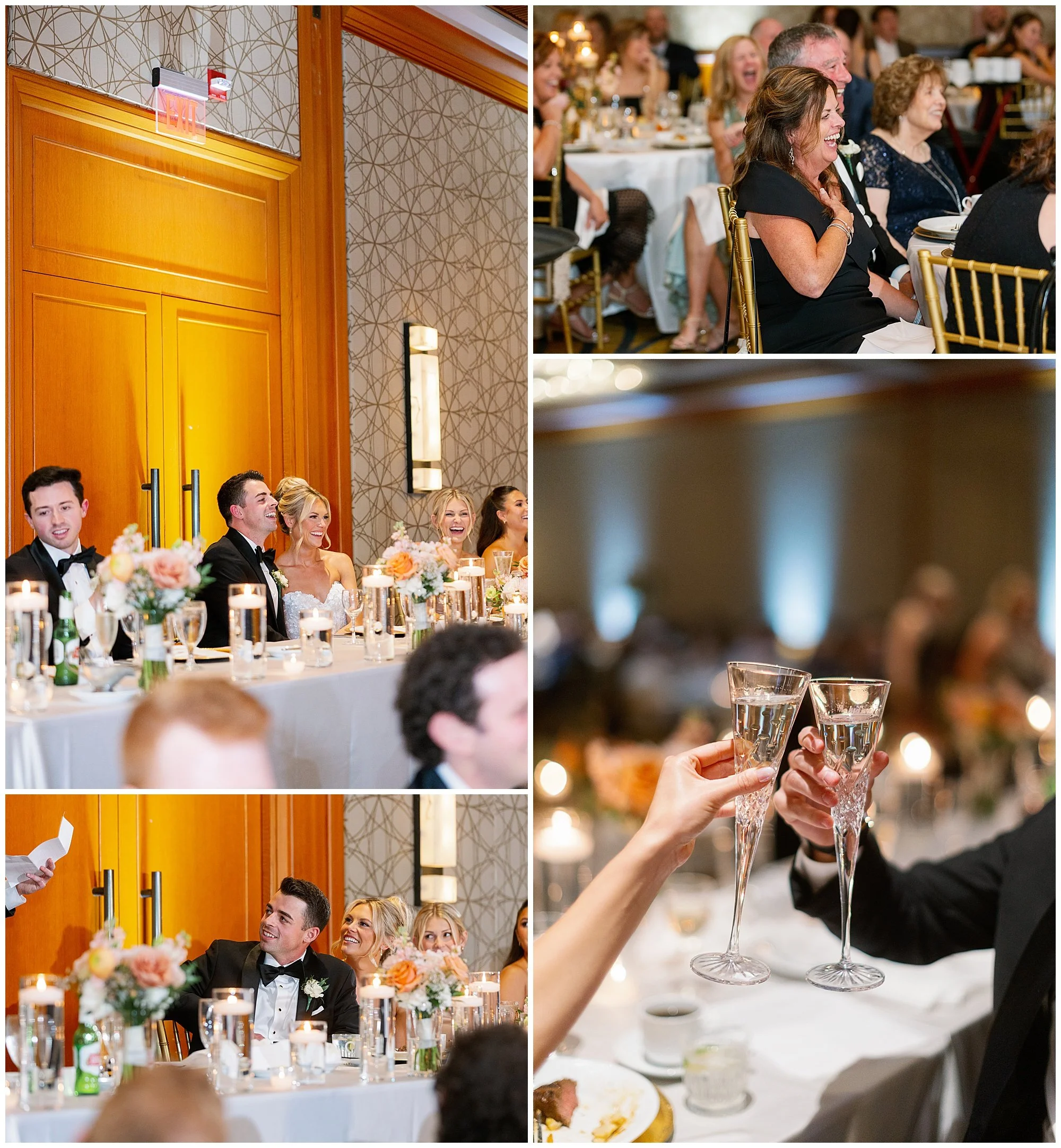  speeches at Hyatt Lodge wedding reception Chicago suburbs 
