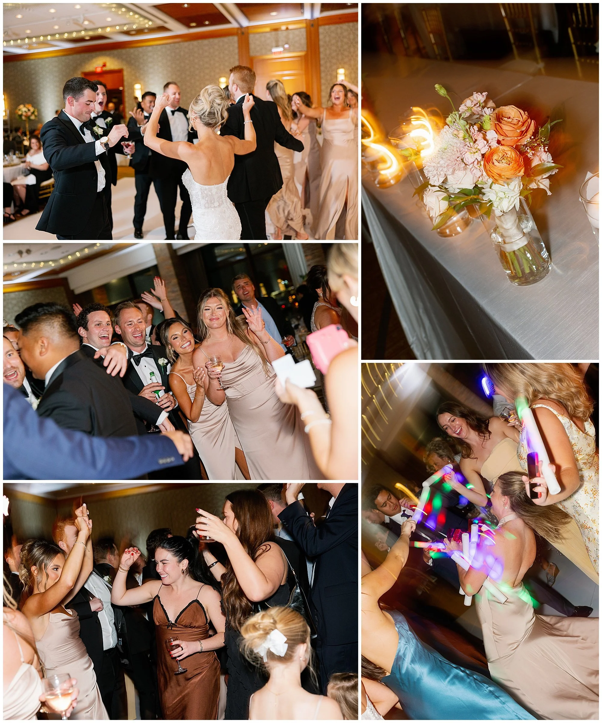  dance floor photos at Hyatt Lodge wedding reception Chicago suburbs 