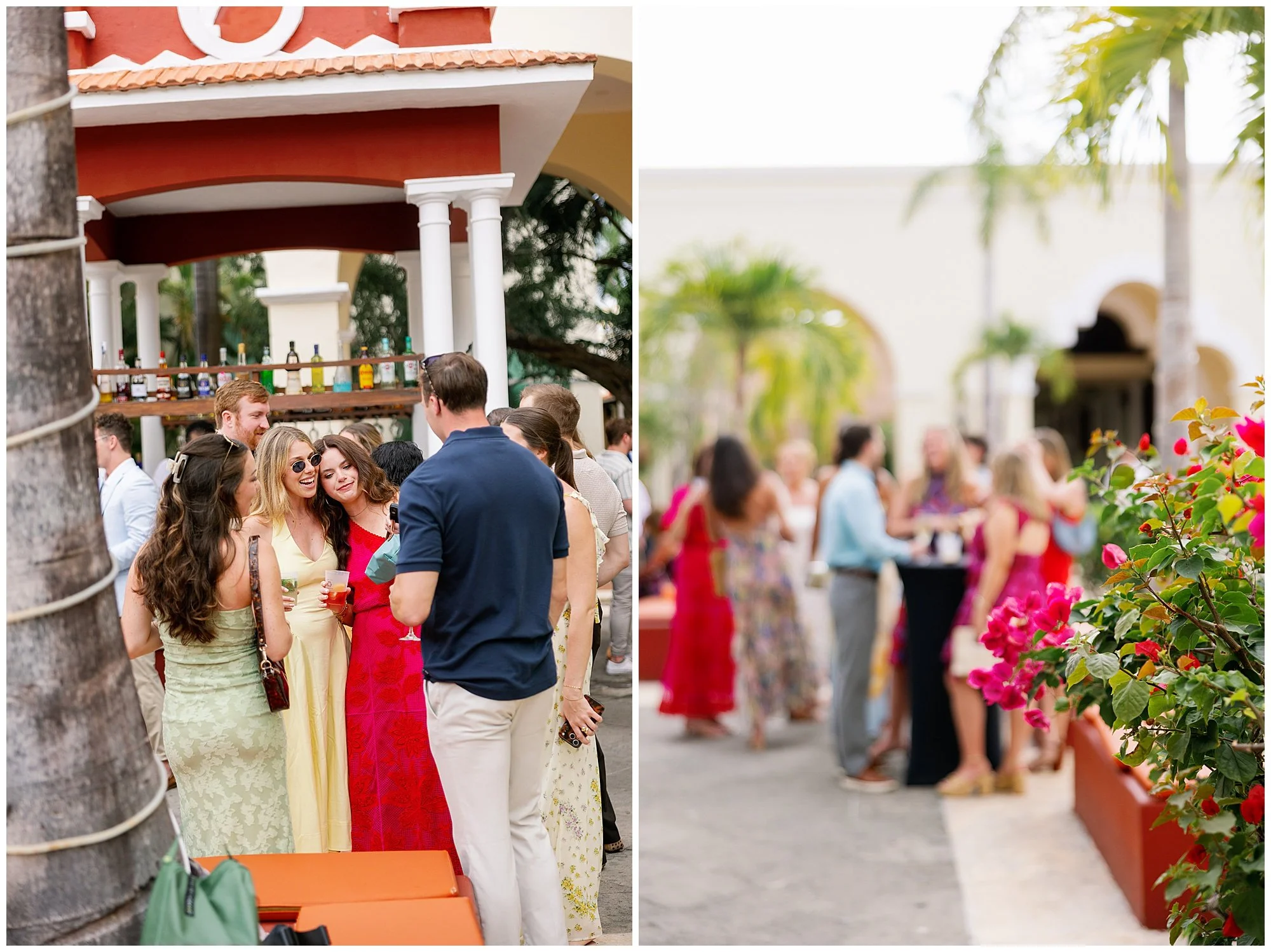  cocktail hour at valentin imperial resort in riviera maya 