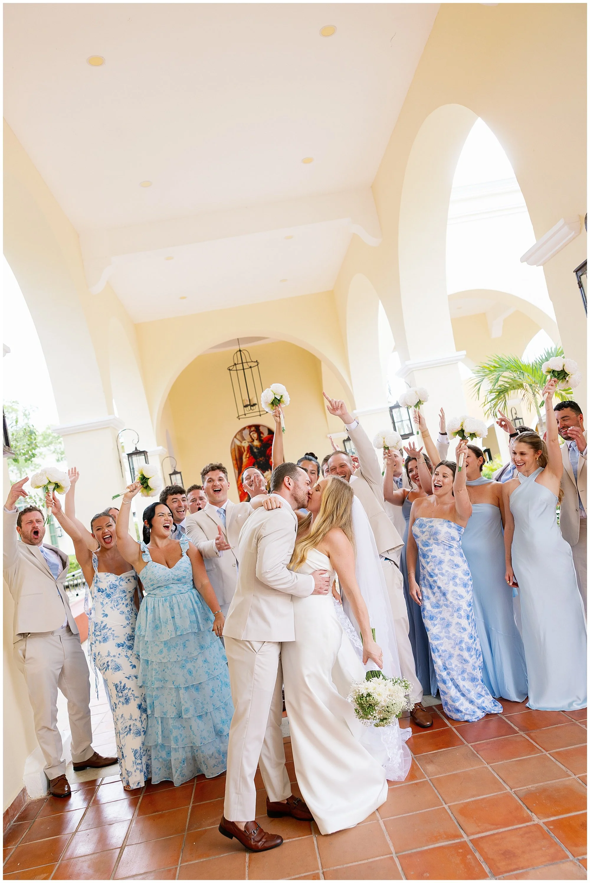  bridal party at valentin imperial resort in riviera maya 
