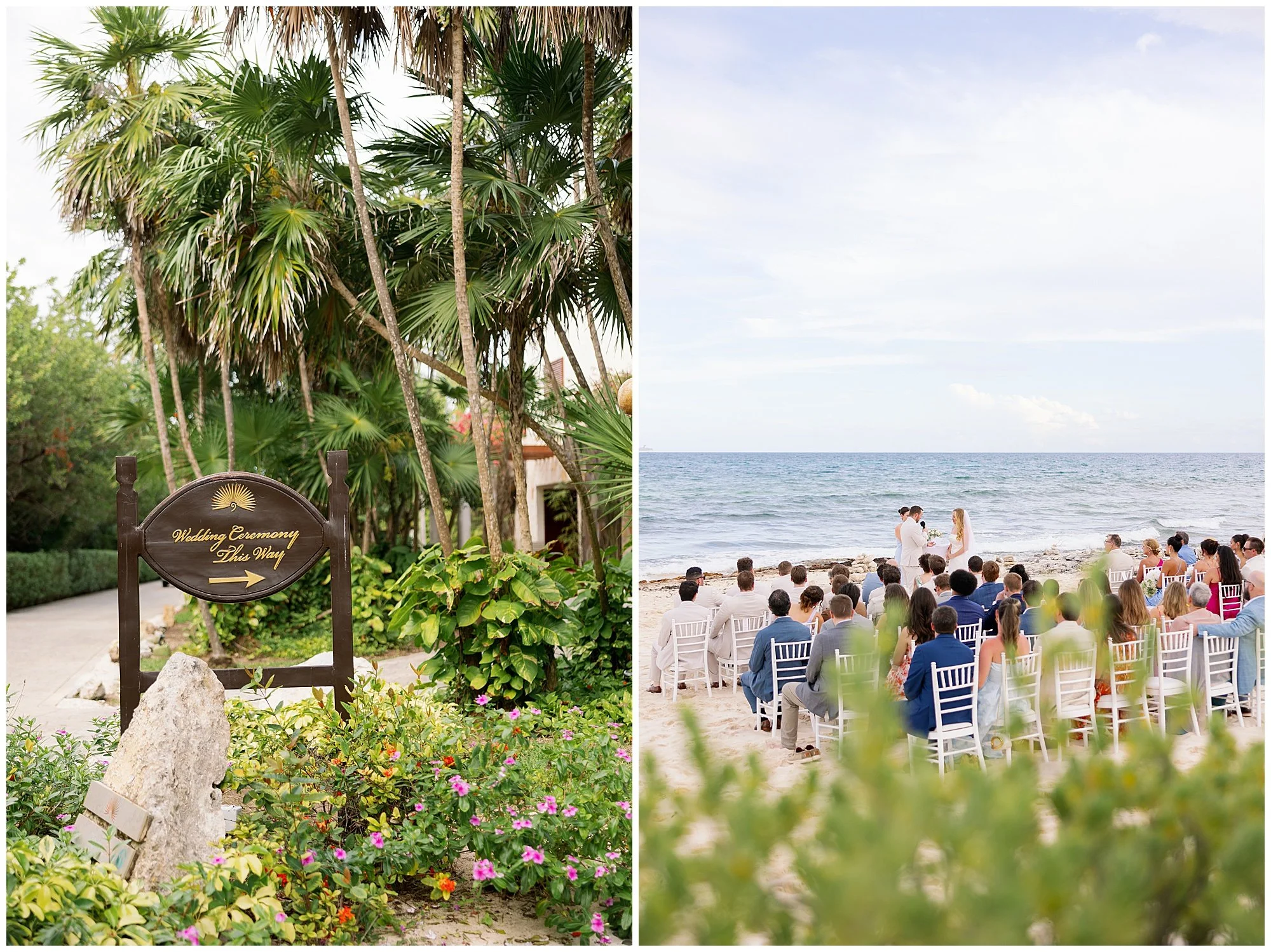  ceremony details at valentin imperial resort in riviera maya 