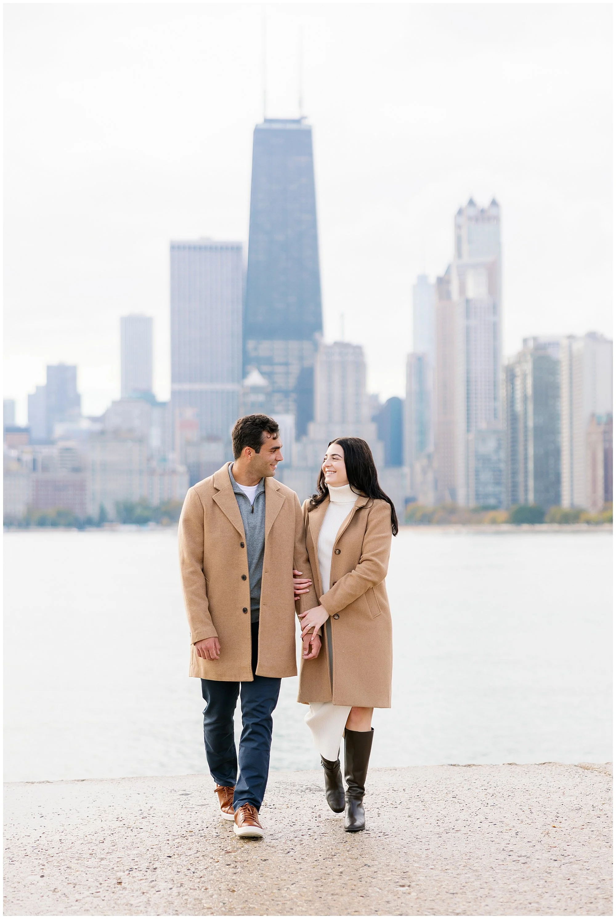  couple walking at north avenue beach 